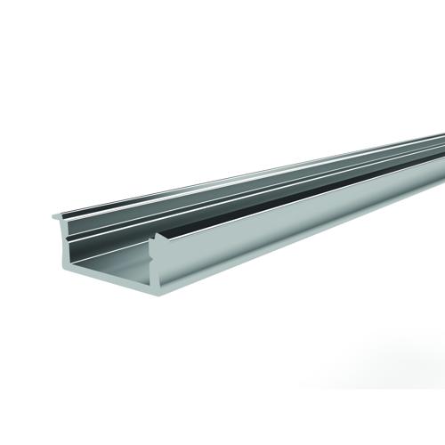 GÖMME LED PROFİLİ L=6000 mm. -ASİT MAT ELOKSAL -T6-F22 -6063