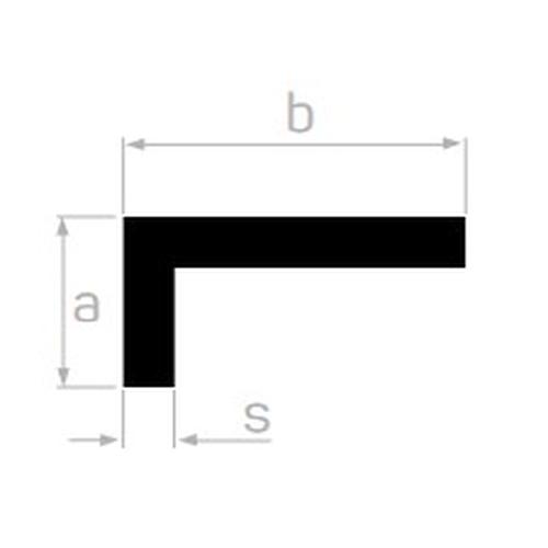 30 X 50 X1.2 MM KÖŞEBENT L=6000 mm. - PRES MAT -T6-F22 -6063