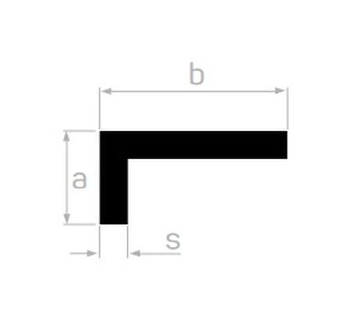 STANDART 20 X 20 X1.2 KÖŞEBENT L=6000 mm. - ASİT MAT ELOKSAL -T6-F22 -6063