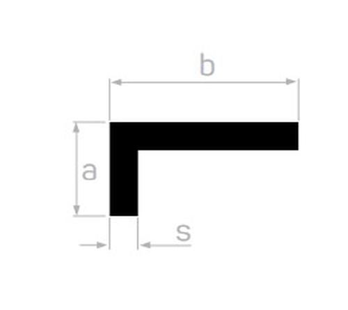 STANDART 30 X 30*3 MM KÖŞEBENT L=6000 mm. - ASİT MAT ELOKSAL -T6-F22 -6063