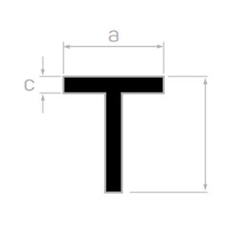 30 X 30 DUZ TE BY L=6000 mm. - ASİT MAT ELOKSAL -T6-F22 -6063