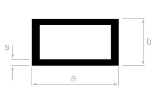 STANDART 20*30*2,5 mm KUTU PROFİL L=6000 mm. - ASİT MAT ELOKSAL -T6-F22 -6063