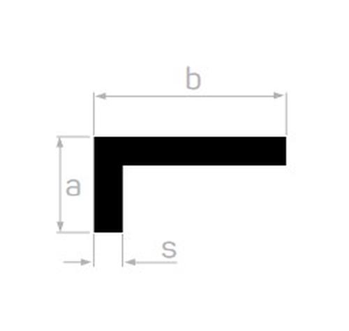 STANDART 30*30*2 MM KÖŞEBENT L=6000 mm. - ASİT MAT ELOKSAL -T6-F22 -6063