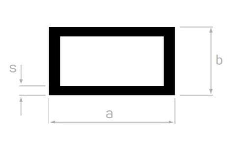 STANDART 60X20 KUTU * 2 MM L=6000 mm. - PRES MAT -T6-F22 -6063