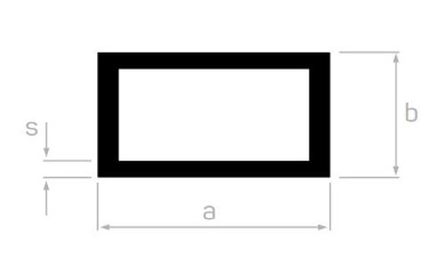 20*40 1 MM KUTU PROFİL L=6000 mm. - PRES MAT -T6-F22 -6063