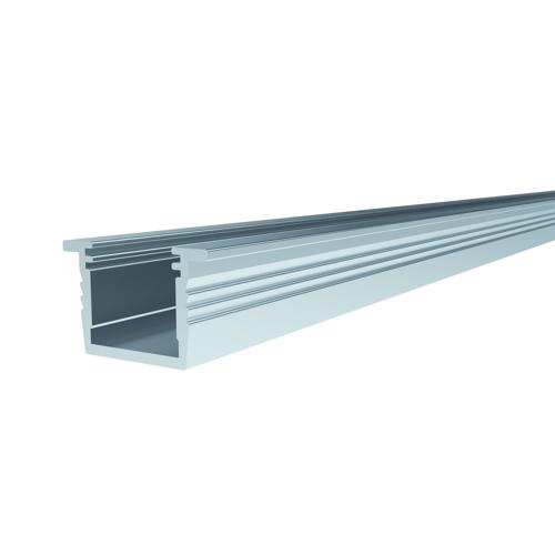 GÖMME LED PROFİLİ L=6000 mm. -ASİT MAT ELOKSAL -T6-F22 -6063