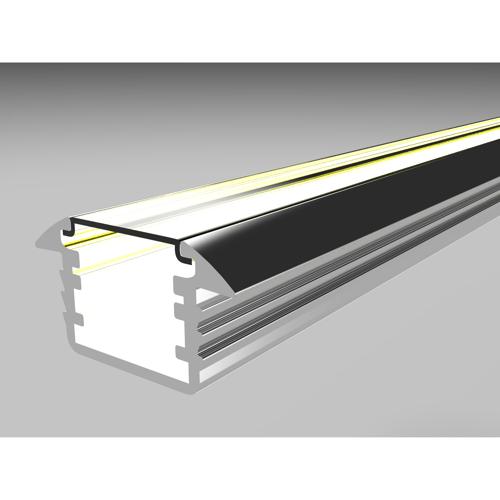 GÖMME LED PROFİL PROFİLİ L=6000 mm. -ASİT MAT ELOKSAL -T6-F22 -6063